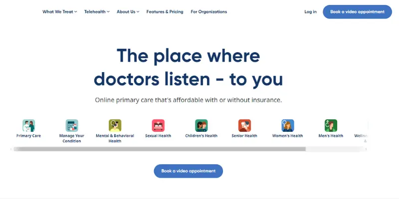 Homepage For HealthTap AI Tools