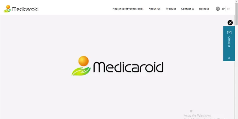 Medicaroid AI Company website homepage