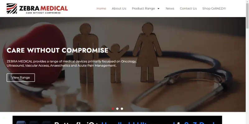 Zebra Medical Website View Zebra Medical Homepage View